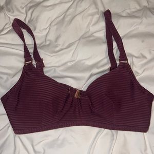 No Boundaries Purple Underwire Swimsuit Top